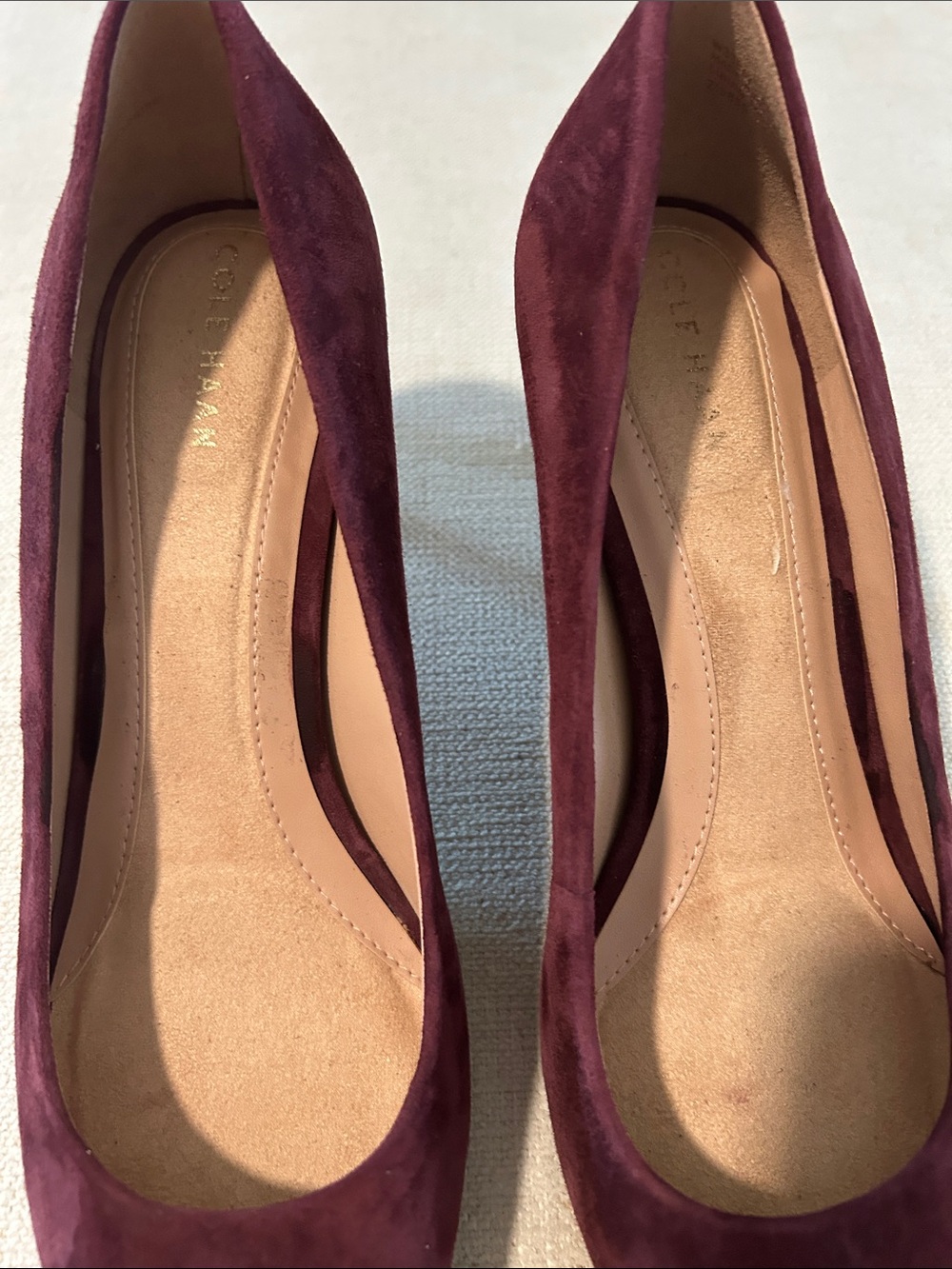 Cole Haan The Go-To Janey Pointed Toe Pump, Burgandy Suede, Size 9, NWOT - Picture 8 of 10